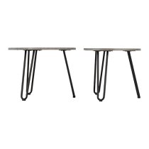 Alsip Set Of 2 Wooden Coffee Tables In Concrete Effect