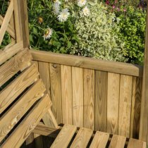 Solesta Wooden Arbour In Natural Timber With Open Slatted Roof