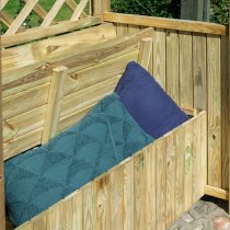 Silsoe Wooden Arbour In Natural Timber With Open Slatted Roof