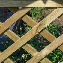 Silsoe Wooden Arbour In Natural Timber With Open Slatted Roof