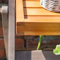 Arundel Small Ladder Style Planter In Grey Wash And Natural