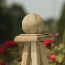 Marsden Wooden Obelisk Planter In Natural Timer