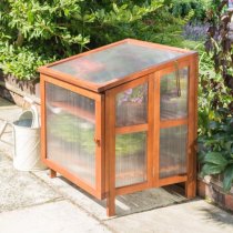 Frankby Hardwood Cold Frame Planter With 2 Doors