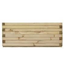 Sawrey Rectangular Wooden Patio Planter In Natural Timber