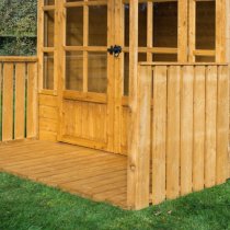 Allensford Wooden 7x7 Summer House In Dipped Honey Brown