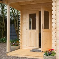 Gower Garden Office Wooden Cabin In Untreated Natural Timber