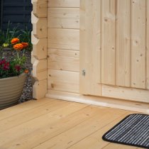 Gower Garden Office Wooden Cabin In Untreated Natural Timber