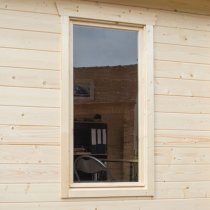 Gower Garden Office Wooden Cabin In Untreated Natural Timber