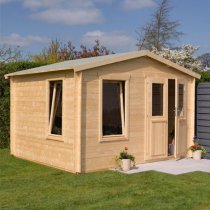 Gower Garden Retreat Wooden Cabin In Untreated Natural Timber