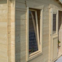 Gower Garden Retreat Wooden Cabin In Untreated Natural Timber