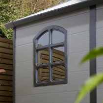 Alloya Plastic 8x6 Apex Shed In Light Grey