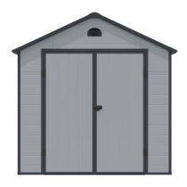 Alloya Plastic 8x6 Apex Shed In Light Grey