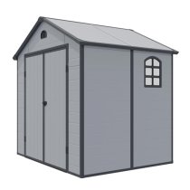 Alloya Plastic 8x6 Apex Shed In Light Grey