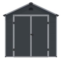 Alloya Plastic 8x6 Apex Shed In Dark Grey