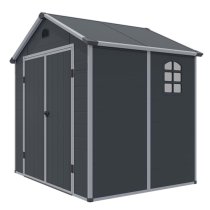 Alloya Plastic 8x6 Apex Shed In Dark Grey