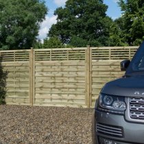 Llanelli Set Of 3 Wooden 6x6 Screen In Natural Timber