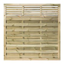 Llanelli Set Of 3 Wooden 6x6 Screen In Natural Timber