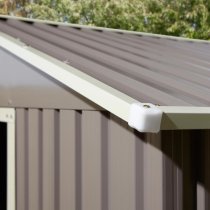 Thorpe Metal 8x6 Apex Shed In Light Grey