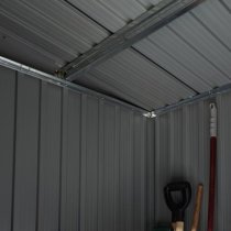 Thorpe Metal 6x4 Pent Shed In Dark Grey