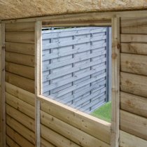 Oyan Wooden 6x4 Garden Shed In Natural Timber