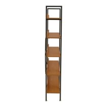 Loxton Wooden 5 Tiered Shelving Unit In Red Pomelo