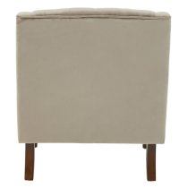 Lillie Velvet Upholstered Armchair In Mink