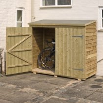 Overlap Wooden Wall Storage Store In Natural Timber