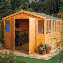 Stroden Wooden 9x12 Shiplap Workshop In Dipped Honey Brown