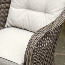 Ferax Outdoor 2 Seater Bistro Set In Natural Weave Rattan