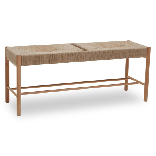 Bender Wooden Hallway Seating Bench In Natural