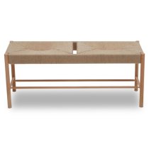 Bender Wooden Hallway Seating Bench In Natural