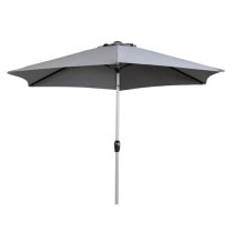 Titusville Polyester Fabric Parasol In Grey