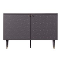 Helston Wooden Sideboard With 2 Doors In Grey