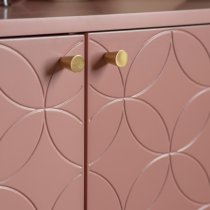 Helston Wooden Sideboard With 2 Doors In Pink