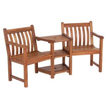 Clyro Outdoor Wooden Companion Set In Timber