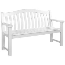 Newry Outdoor Turnberry 5ft Wooden Seating Bench In White