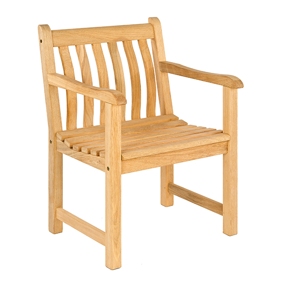 Robalt Outdoor Broadfield Wooden Armchair In Natural