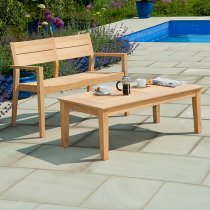 Robalt Outdoor Wooden 4ft Seating Bench In Natural