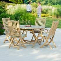 Robalt Outdoor 1300mm Bengal Folding Dining Table In Natural