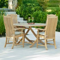 Robalt Outdoor 1300mm Bengal Folding Dining Table In Natural