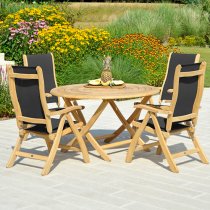 Robalt Outdoor 1300mm Bengal Folding Dining Table In Natural