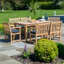 Robalt Outdoor 1500mm Wooden Dining Table In Natural