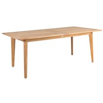 Robalt Outdoor Extending Wooden Dining Table In Natural