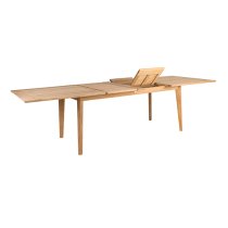 Robalt Outdoor Extending Wooden Dining Table In Natural