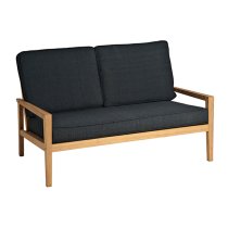 Robalt Outdoor Wooden 2 Seater Sofa With Cushion In Natural