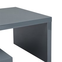 Design Rotating High Gloss Coffee Table In Grey And White