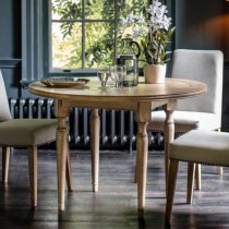 Mestiza Round Wooden Dining Table In Natural