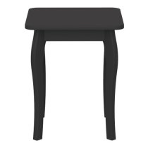 Braque Wooden Dressing Table Stool In Black