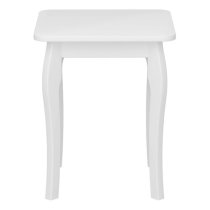 Braque Wooden Dressing Table Stool In White