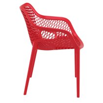 Aultos Outdoor Red Stacking Armchairs In Pair